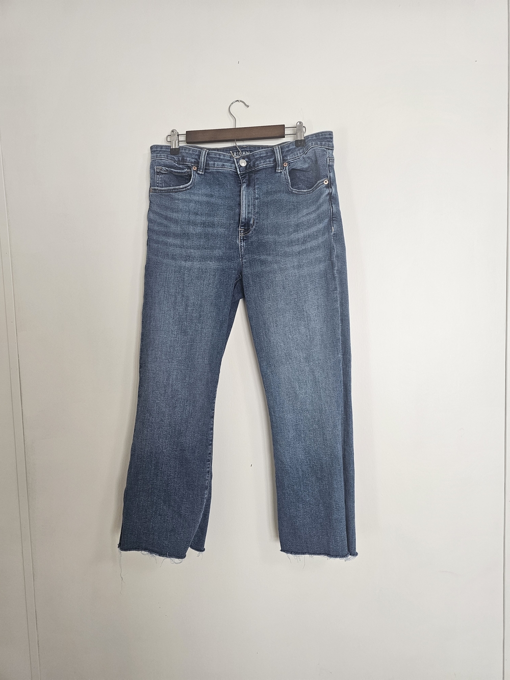 American Eagle Outfitters  High- Rise Kick Boot Crop Jeans